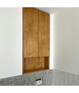 Dulap lemn masiv baie | 2...