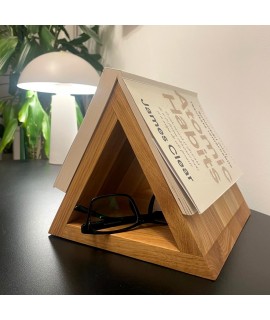 Suport carti, ochelari lemn...