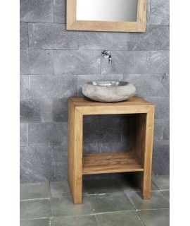 Consola  pentru doua lavoare din lemn masiv de rasinoase