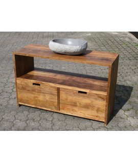 Consola pentru baie cu doua dulapuri jos