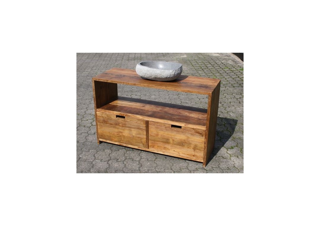 Consola pentru baie cu doua dulapuri jos