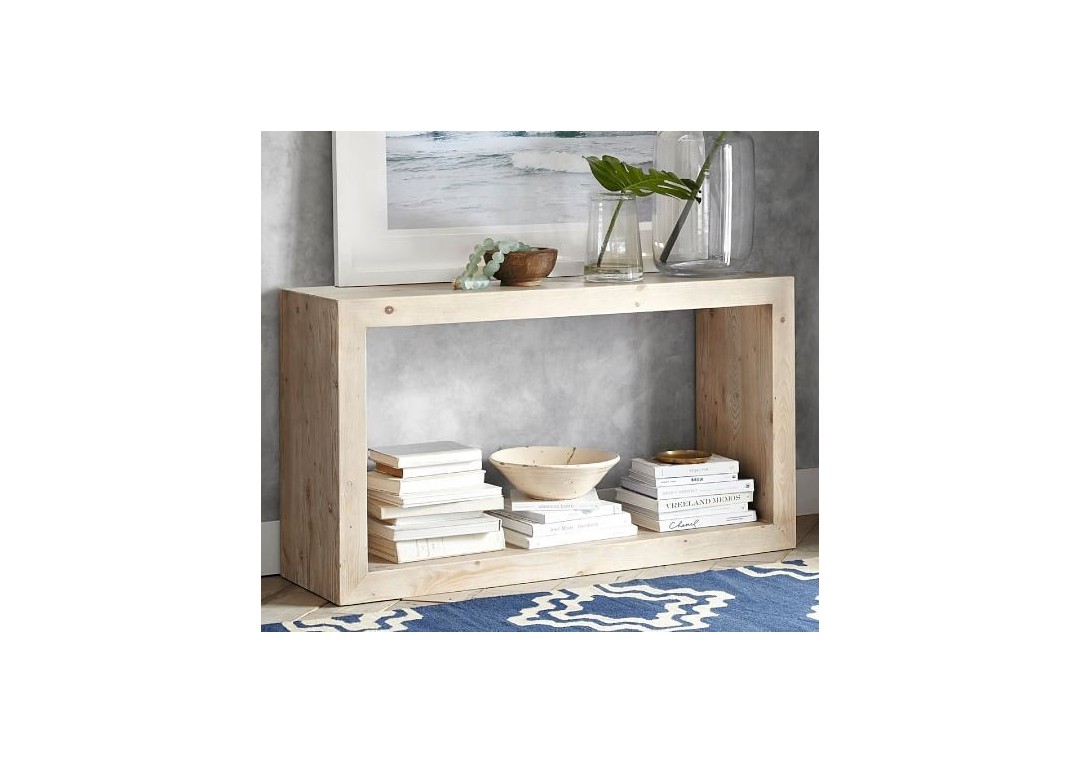 Consola pentru baie lemn natur