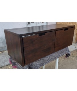 Consola pentru baie wenge cu 2 dulapuri 120/45/40 cm
