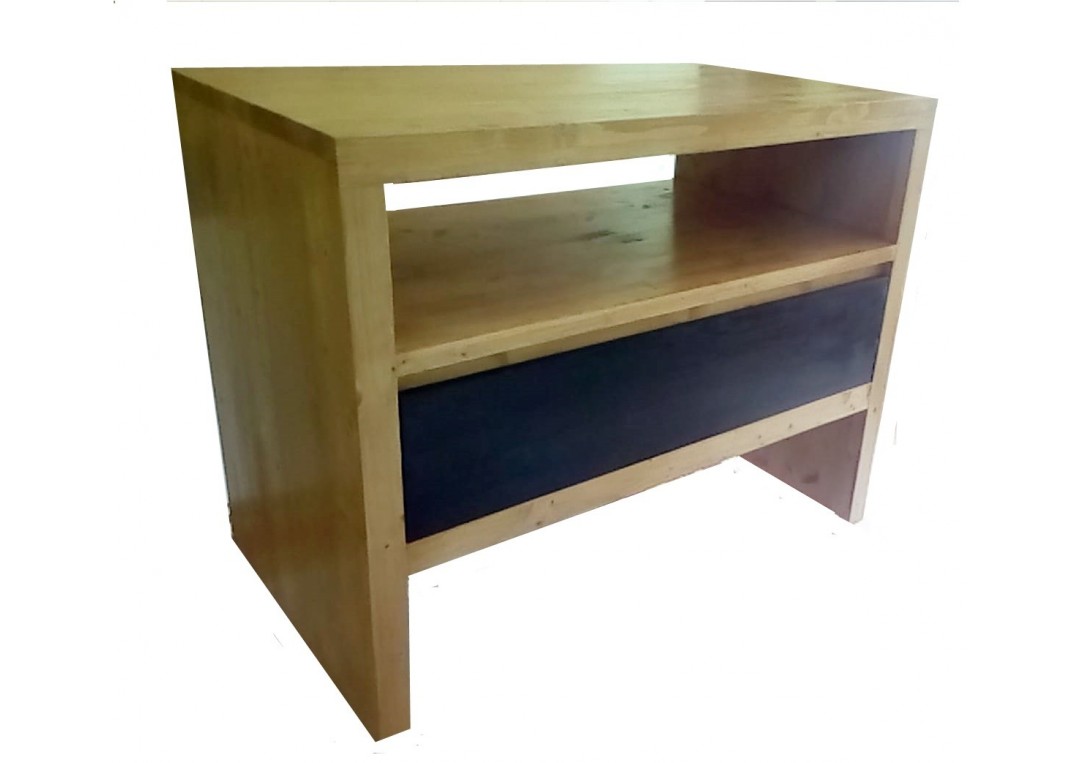 Consoal pentru baie cu usa neagra